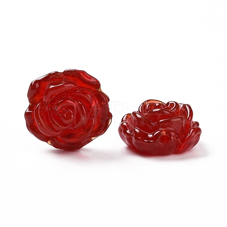 Handmade Lampwork Flower Beads LAMP-C004-05C-1