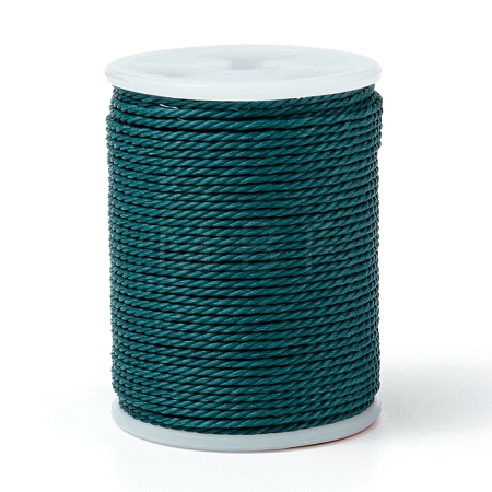 Round Waxed Polyester Cord YC-G006-01-1.0mm-35-1