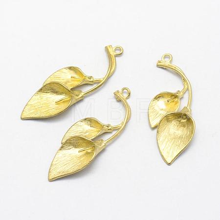 Brass Peg Bails Pendants KK-F721-174C-RS-1