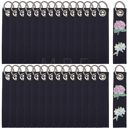 30Pcs Non-Woven Fabric Keychains KEYC-SP0001-64A-1