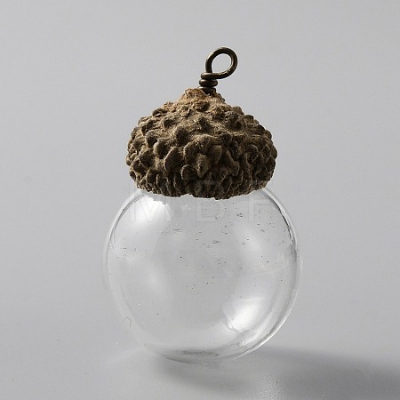 Glass Ball Pendants FIND-WH0034-11E-1