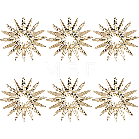 6Pcs Zinc Alloy Buttons BUTT-FH0001-042-1