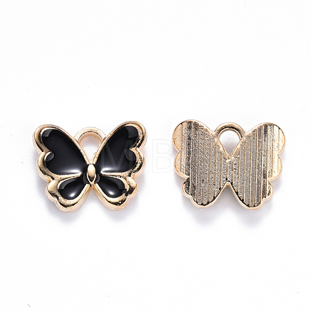 Alloy Enamel Charms X-ENAM-S121-070C-1
