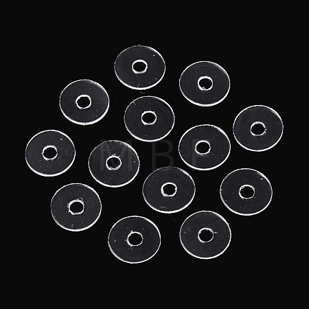 50Pcs Transparent PVC Insulating Gaskets PVC-T006-6mm-01-1