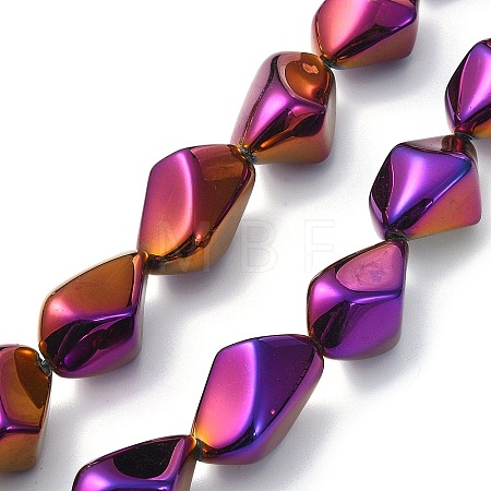 Full Plated Electroplate Glass Beads Strands EGLA-E060-01A-FP03-1