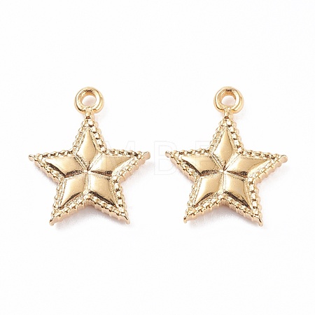 PVD Vacuum Plating 304 Stainless Steel Charms STAS-P279-47G-1