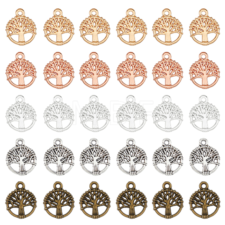 300Pcs 5 Colors Alloy Charms FIND-HY0002-61-1