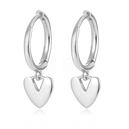 S925 Silver Heart-shaped Earrings Set MG6658-4-1