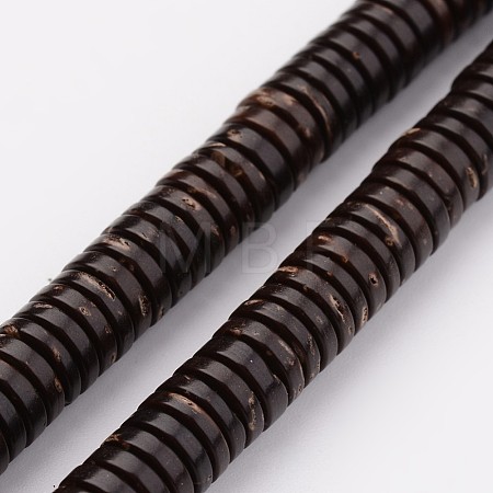 Natural Coconut Bead Strands BSHE-P021-23-6mm-1