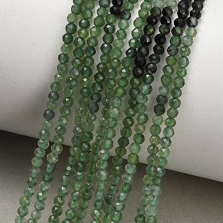 Gradient Color Natural Green Jade Beads Strands GG-CBA77FB-B03-2mm-1