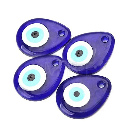 Blue Glass Evil Eye Pendants X1-GLAA-TAC0012-18D-1