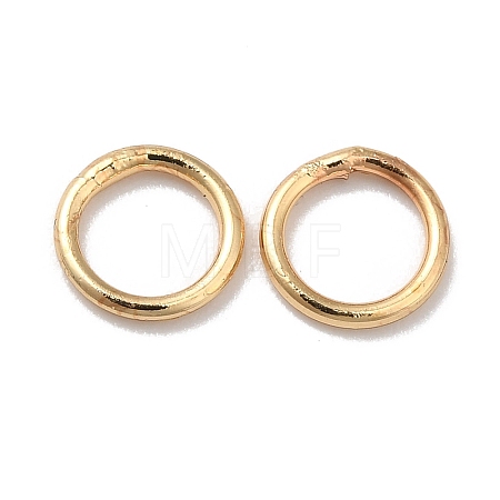 Brass Soldered Closed Jump Rings KK-G465-03G-1