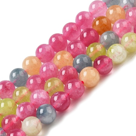 Dyed Natural Malaysia Jade Beads Strands G-G021-02A-18-1