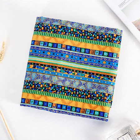 Rectangle Printed Cotton Linen Fabric PW-WG97318-04-1