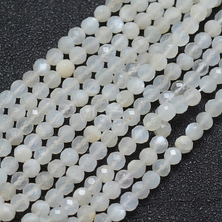 Natural White Moonstone Beads Strands G-E411-07-3mm-1