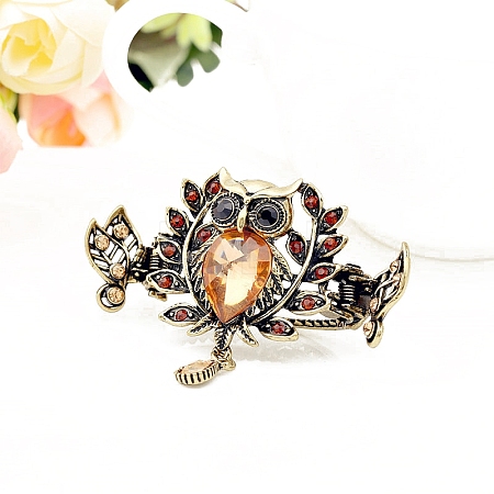 Alloy Rhinestone Claw Hair Clips PW-WG1CC66-04-1