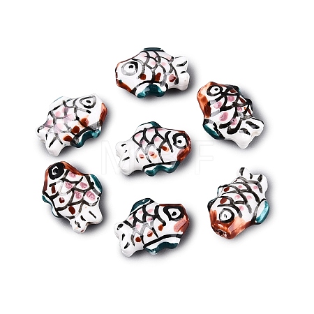 Handmade Porcelain Beads PORC-Q007-09D-1