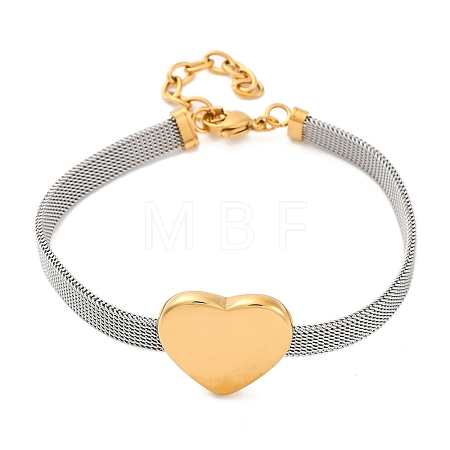 Ion Plating(IP) Fashionable 304 Stainless Steel Bracelets BJEW-J038-47G-1