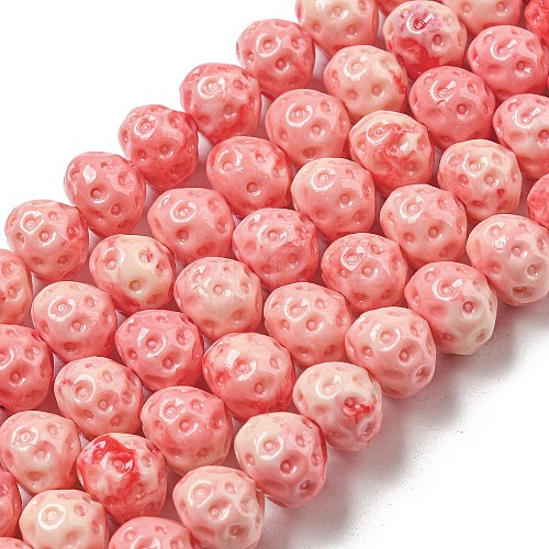 Synthetic Coral Dyed Beads Strands CORA-Q034-A01-01-1