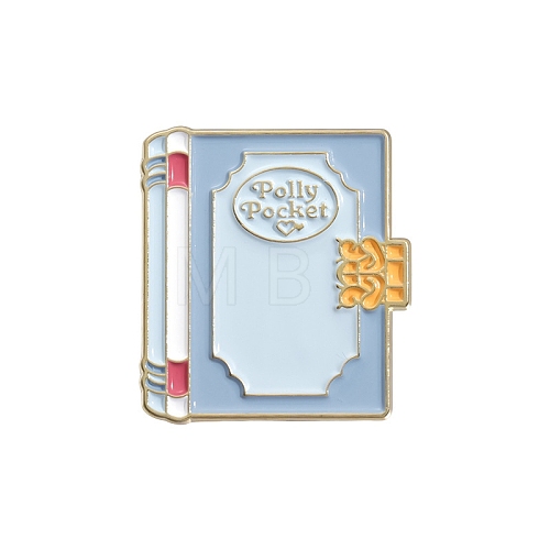 Book with Word Polly Pocket Enamel Pins PW-WG88683-02-1