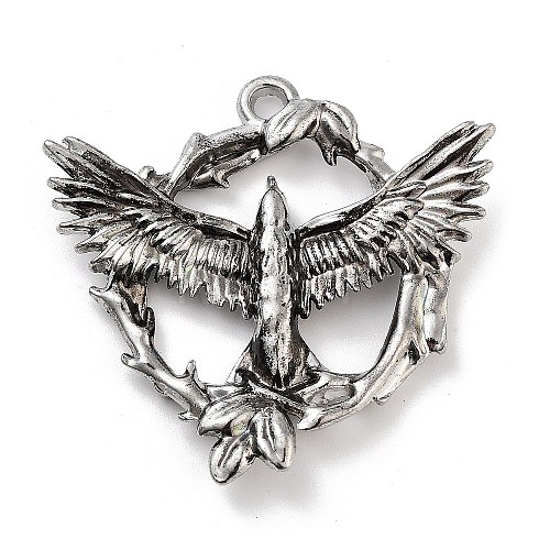 Tibetan Style Alloy Pendants FIND-U006-14AS-08-1