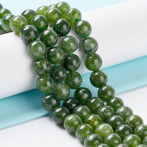 Dyed Natural Malaysia Jade Beads Strands G-G021-02A-13-1