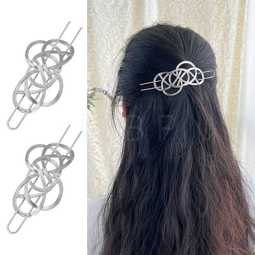 Alloy Hair Sticks OHAR-C006-05P-1