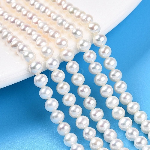 Natural Cultured Freshwater Pearl Beads Strands PEAR-N016-04B-1