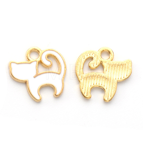 Alloy Enamel Charms ENAM-S121-031D-1