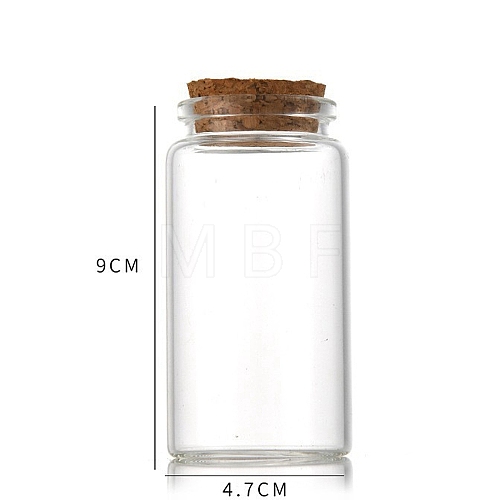 Glass Bottle CON-WH0085-73E-1