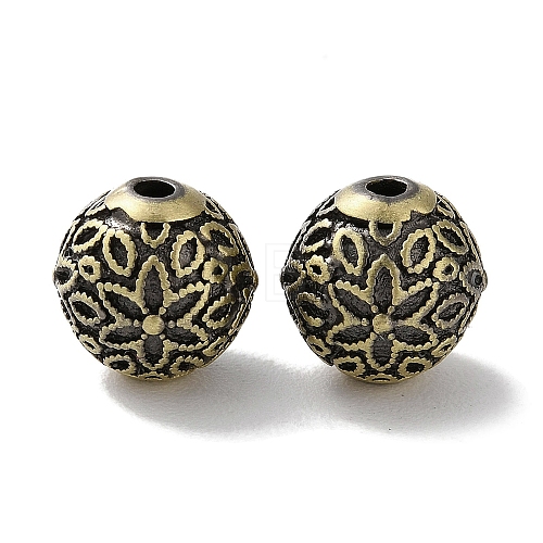 Tibetan Style Brass Beads KK-M284-66AB-1