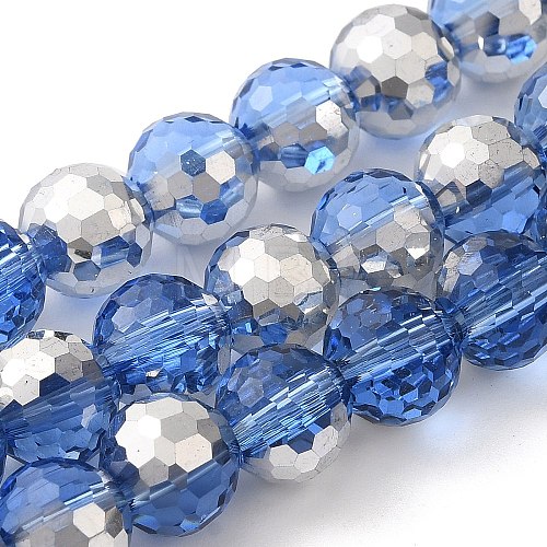 Electroplate Glass Beads EGLA-F163-03B-1