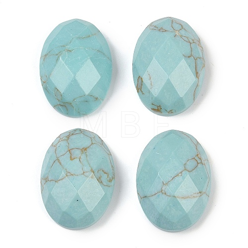 Synthetic Turquoise Cabochons G-G760-A18-1