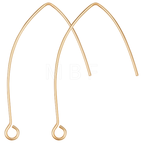 50Pcs Brass Earring Hooks KK-BBC0004-39-1