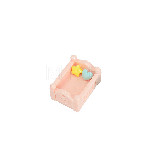 Resin Dollhouse Beds PW-WGB89EB-01-1