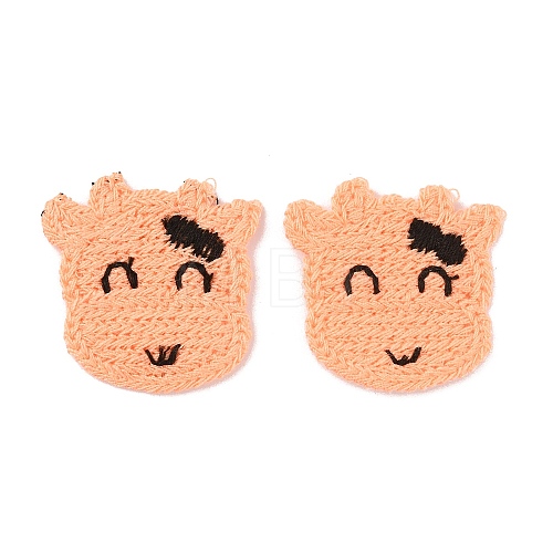 Animal Polyester Knitted Appliques DIY-WH0399-42B-1