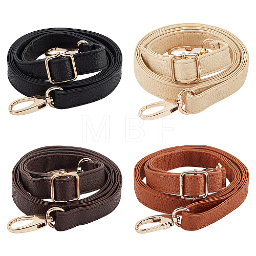   4Pcs 4 Colors Imitation Leather Adjustable Bag Straps FIND-PH0017-51-1