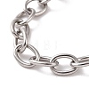 Non-Tarnish 304 Stainless Steel Cable Chain Bracelet for Men Women BJEW-E031-01P-05-2