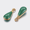 Antique Golden Plated Brass Enamel teardrop LS-X-KK-Q571-01F-2