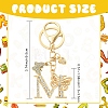 Alloy Rhinestone & Iron Keychain KEYC-YW00279-04-2