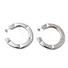 C-Shaped Brass Stud Earrings EJEW-K309-19P-4
