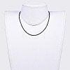 Natural Obsidian Beaded Necklaces NJEW-JN02492-09-4