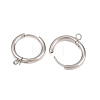 316 Stainless Steel Huggie Hoop Earring Findings EJEW-B158-01D-P-2