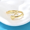 Brass Cuff Rings for Women RJEW-U044-X-2