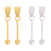 4Pcs 2 Colors 925 Sterling Silver Pendant Bails STER-HS0001-15-1