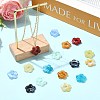 16Pcs 8 Colors Two Tone Handmade Lampwork European Beads LAMP-FS0001-83-5