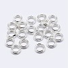 925 Sterling Silver Split Jump Rings STER-F036-01S-1x6mm-1