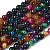 Natural Tiger Eye Beads Strands G-G101-6mm-6-5