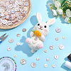 120Pcs 6 Styles Dyed Natural Shell Buttons BUTT-ME0001-42-3