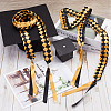 Two Tone Graduation Ribbon Leis FIND-WH0423-78D-4